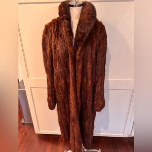 Vintage 60s Fredrick & Nelson Mink Fur long coat